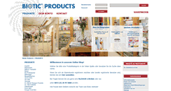 Desktop Screenshot of biotic-products.com